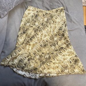 Talbots pure silk skirt